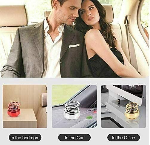 Best Solar Energy Rotating Ring with Long Lasting French Organic Fragrance