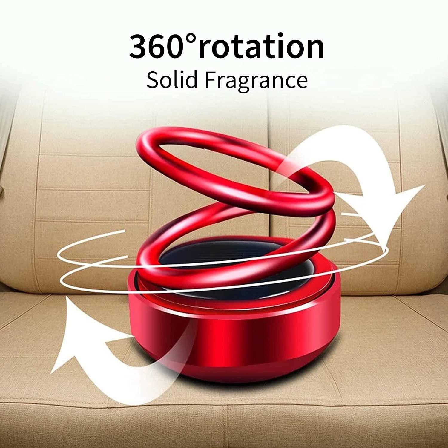 Best Solar Energy Rotating Ring with Long Lasting French Organic Fragrance