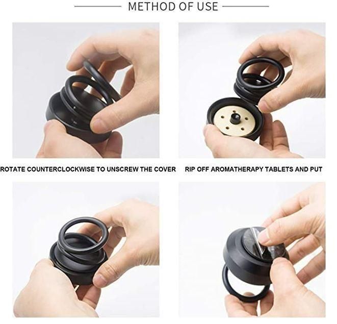 Best Solar Energy Rotating Ring with Long Lasting French Organic Fragrance